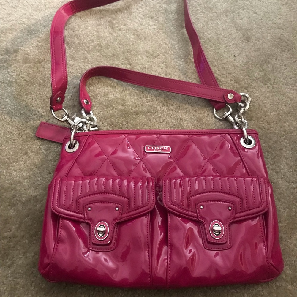 Coach faux leather bag